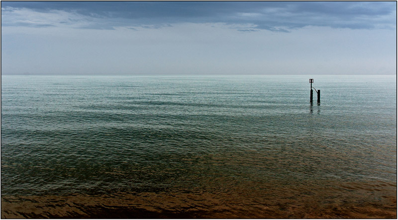 Calm North Sea and Marker Post.jpg - Open Subject - 16/09/13